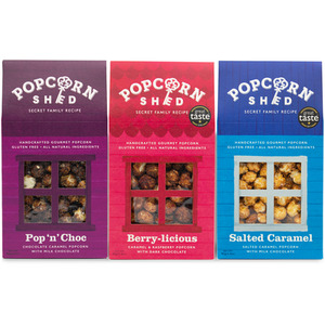 3 Flavour Chocolate Popcorn Bundle - Multicolour by Popcorn Shed