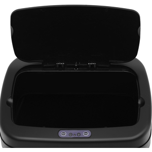 HOMCOM Stainless Steel Automatic Sensor Dustbin - Silver and Black by HOMCOM