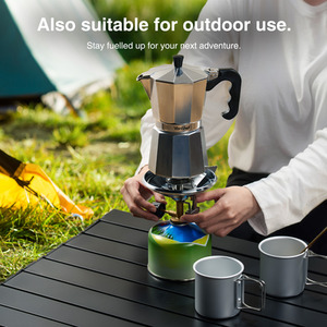 Aluminium Stovetop Espresso Maker - Silver / 300ml by VonShef