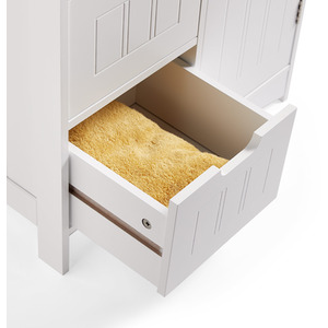 Holbrook Free Standing Bathroom Storage Cabinet with Shelving - white by VonHaus