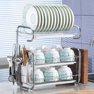Kitchen 3-Tier Dish Drainer with Cutting Boards by lifeideas