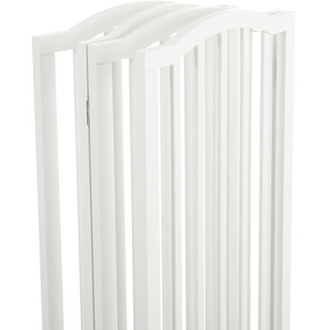 WhiskerJoy 4 Panel Wooden Safety Gate - white / 46 - 184 cm / 184cm by WhiskerJoy