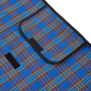 Portable Checked Stripe Outdoor Picnic Blanket by Livingandhome