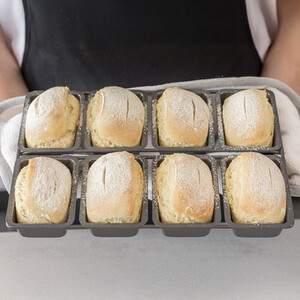 Loaf Tin Eight Hole - Grey by Chicago Metallic