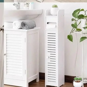 Small Bathroom Storage Cabinet - White by Wyld and Coco