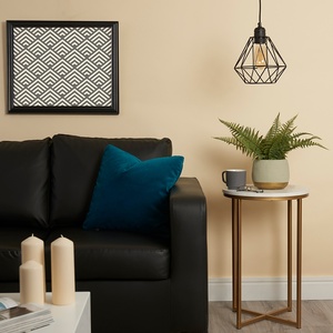 Casco Black Ceiling Light Pendant With Black Wire Shade - Black by ValueLights