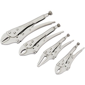 Draper Self Grip Pliers Set 4 Piece - SILVER by Draper
