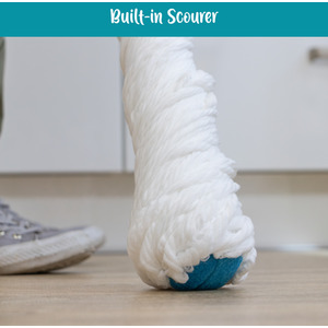 Super Absorbent Easy Twist Microfibre Floor Mop, Turquoise and Grey - Turquoise by JVL