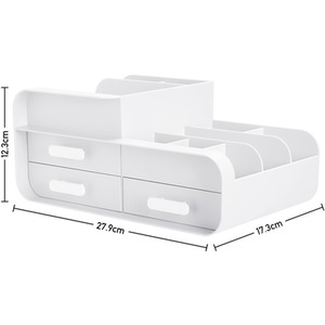 Versatile Makeup Organiser Box with Drawers by Livingandhome