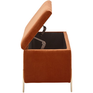 Mystica Ottoman Storage Bench - Russet