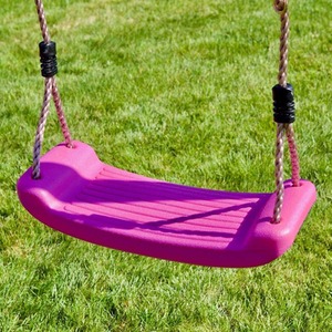 Wooden Single Swing Set with Standard Seat - Solar - Pink by Rebo