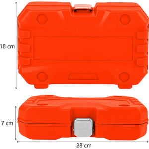 16pcs Impact Brake Caliper Socket Set - Orange by Costway