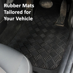 Ford Transit Mk8 2013 onwards Van Mat Tailored Rubber Car Black 1pc - Black by Easimat