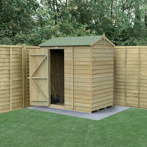 4LIFE Reverse Apex Shed 6x4 by Forest Garden