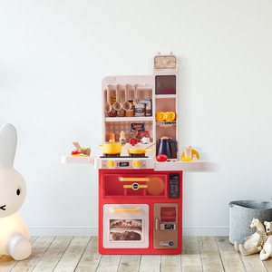 Kids Kitchen Toy Playset with Real Sounds and Lights by komore