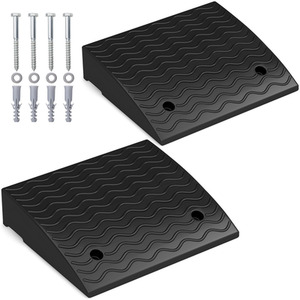 2 Pack Rubber Curb Ramp - Black by GAINOOM