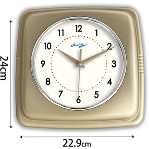 Retro Indoor Wall Clock - Champagne Gold by Audlee