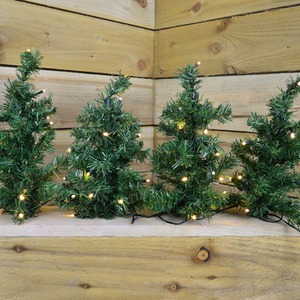 3 Packs of 6 LED Christmas Tree Path Lights - Pine Green by Samuel Alexander