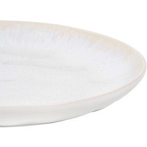 White Textured Plate - White / Dinner Plate