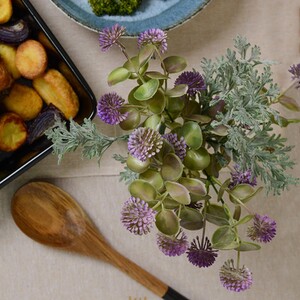 Acacia Solid Spoon with Painted Handle - Black