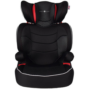 Augusta EZFix Child Car Seat and High Backed Booster Seat - Black Red by Cozy N Safe