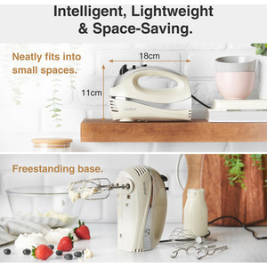 300W Electric Hand Mixer with 3 Attachments by VonShef