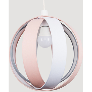 Pink Modern Fabric Globe Ceiling Pendant Light Shade - Pink by ValueLights