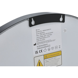 Round Anti-fog LED Wall Mirror by Livingandhome