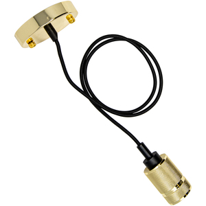 Antik Vintage Pendant Fitting - Polished Gold by TIMELED