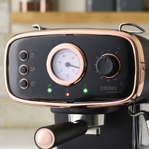 15-Bar Retro Espresso Coffee Machine by Cooks Professional