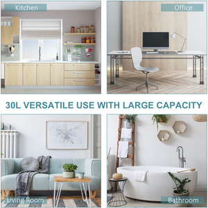 HOMCOM Foot Stainless Steel Metal Pedal Bin - Black and silver tone by HOMCOM