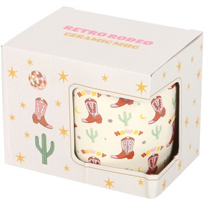 Howdy Cowboy Boot Print Mug - 360ml by Kingsbury Gifts