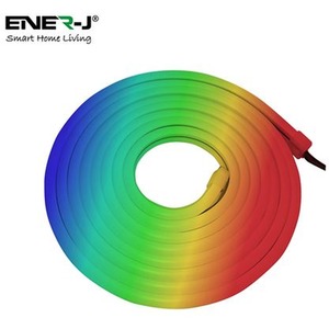 Smart Wi-Fi RGB LED Neon Strip Kit 12V, 3 meters, IP65 by EnerJ Smart