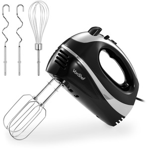300W Electric Hand Mixer with 3 Attachments by VonShef