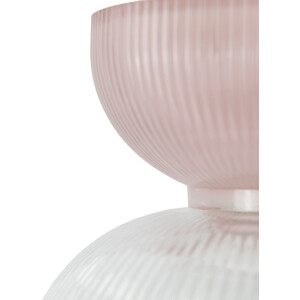 Cerelia Glass Pendant - Pink and Clear