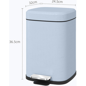 HOMCOM Kitchen Pedal Bin Fingerprint Proof by HOMCOM