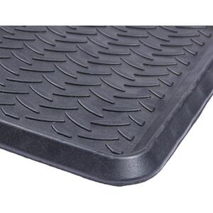 Heavy Duty Rubber Boot Tray 80 x 40cm Black Pack of 2 - Black by Nicola Spring
