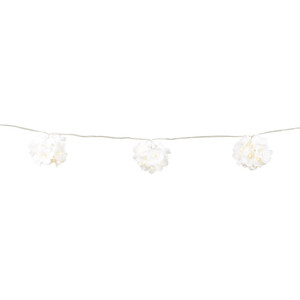 10 Solar Flower Bouquet String Lights - White