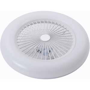 Round LED Fan Light with Soft Light - White by Livingandhome