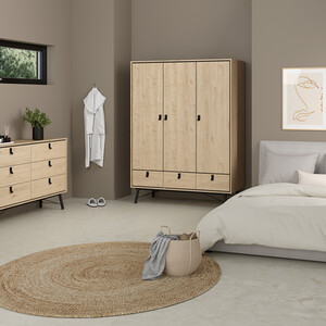 Ry 3 Piece Bedroom Set - Jackson Hickory Oak