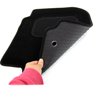 Kia Rio Tailored Carpet Car Floor Mats 2011 - 2017 4pc Set Black - Black by Easimat