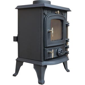 4.5KW Single Woodburner Stove - Black by HEATSURE
