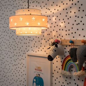 Weaver Pink Ceiling Pendant Shade - Pink by ValueLights