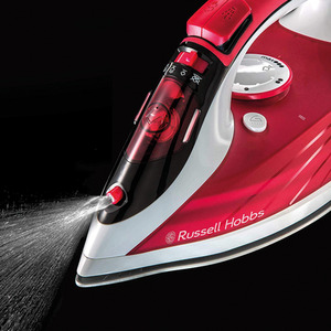 2600W Ultra Steam Pro Iron Pink - Pink by Russell Hobbs