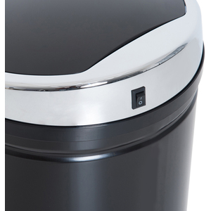 HOMCOM Stainless Steel Automatic Sensor Waste Bin - Black / 32l / 42l by HOMCOM