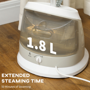 HOMCOM Clothes Steamer Upright Wrinkle Remover with Large 1.8L Water Tank - Grey by HOMCOM