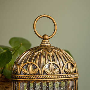 Light up Christmas Robin Scene Water Spinner with LEDs - Bronze by Samuel Alexander