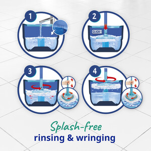 Spontex Full Action Spin Mop and Bucket - Blue