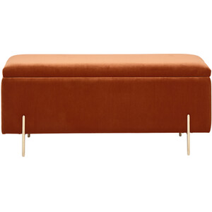 Mystica Ottoman Storage Bench - Russet