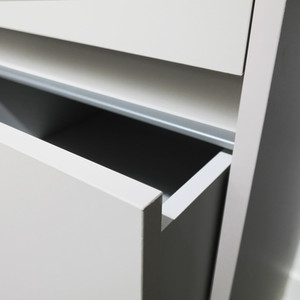 Spacepro 450mm Tower Unit with 3 Drawers - White by Spacepro